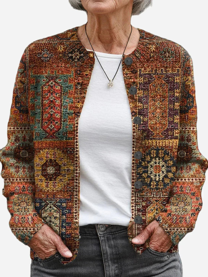 ADELINA™ - Comfortable Cardigan with Geometric Pattern