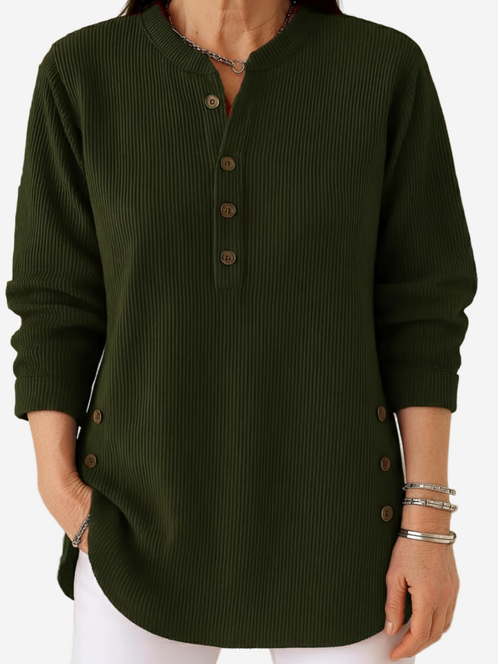 HARPERLY™ – Long Sleeve Solid Knit Sweater